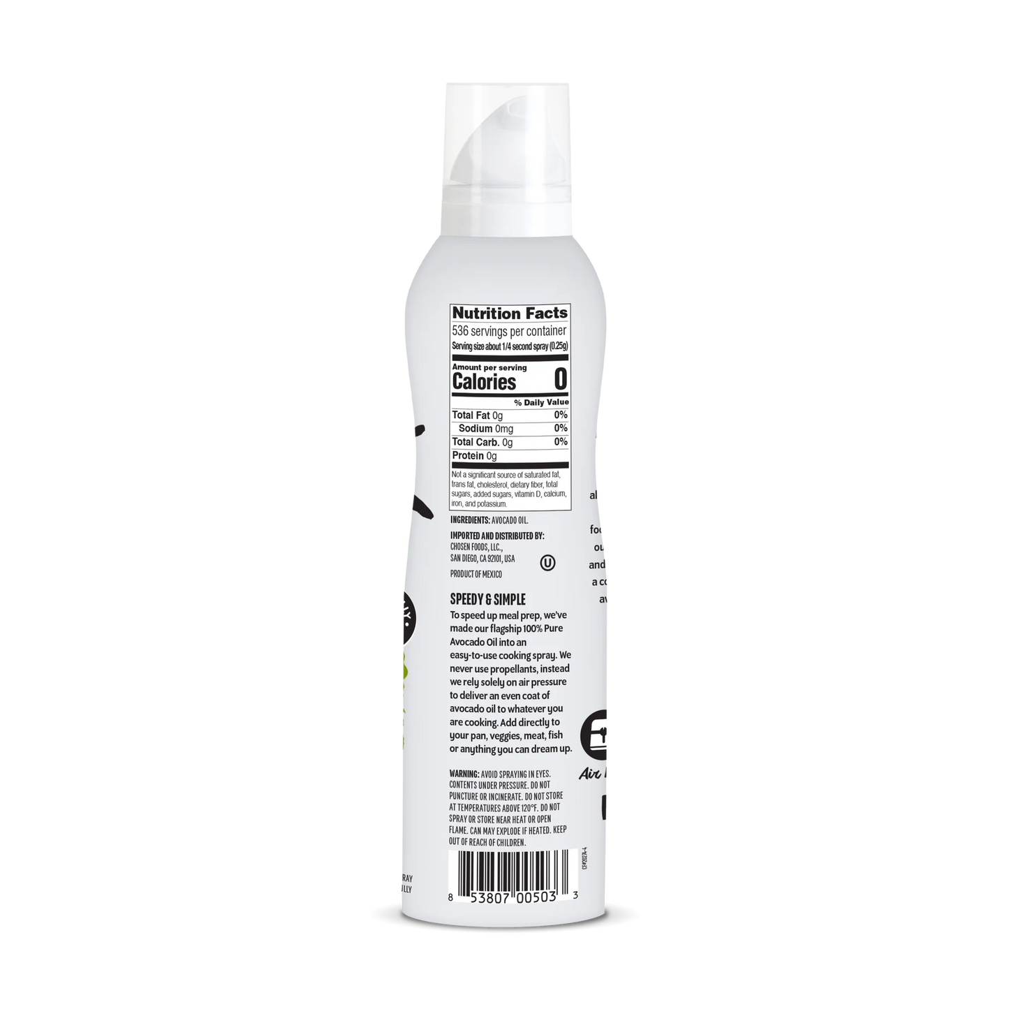 Pure Avocado Oil Spray (4.7 oz)
