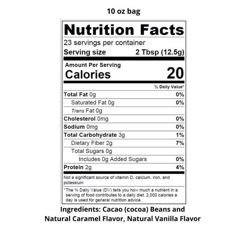 Caramel Light Roast 100% Pure Ground Cacao (10 oz)