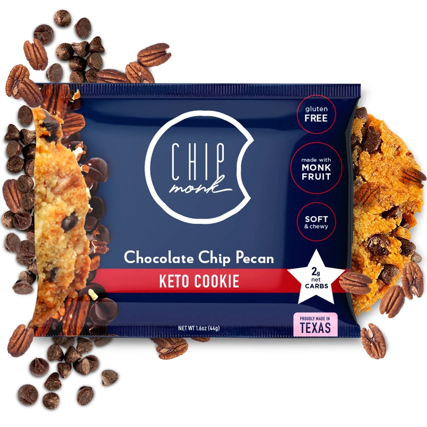 Chocolate Chip Pecan Keto Cookie (1.6 oz)