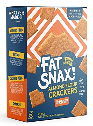 Cheddar Almond Flour Crackers (4.25 oz)