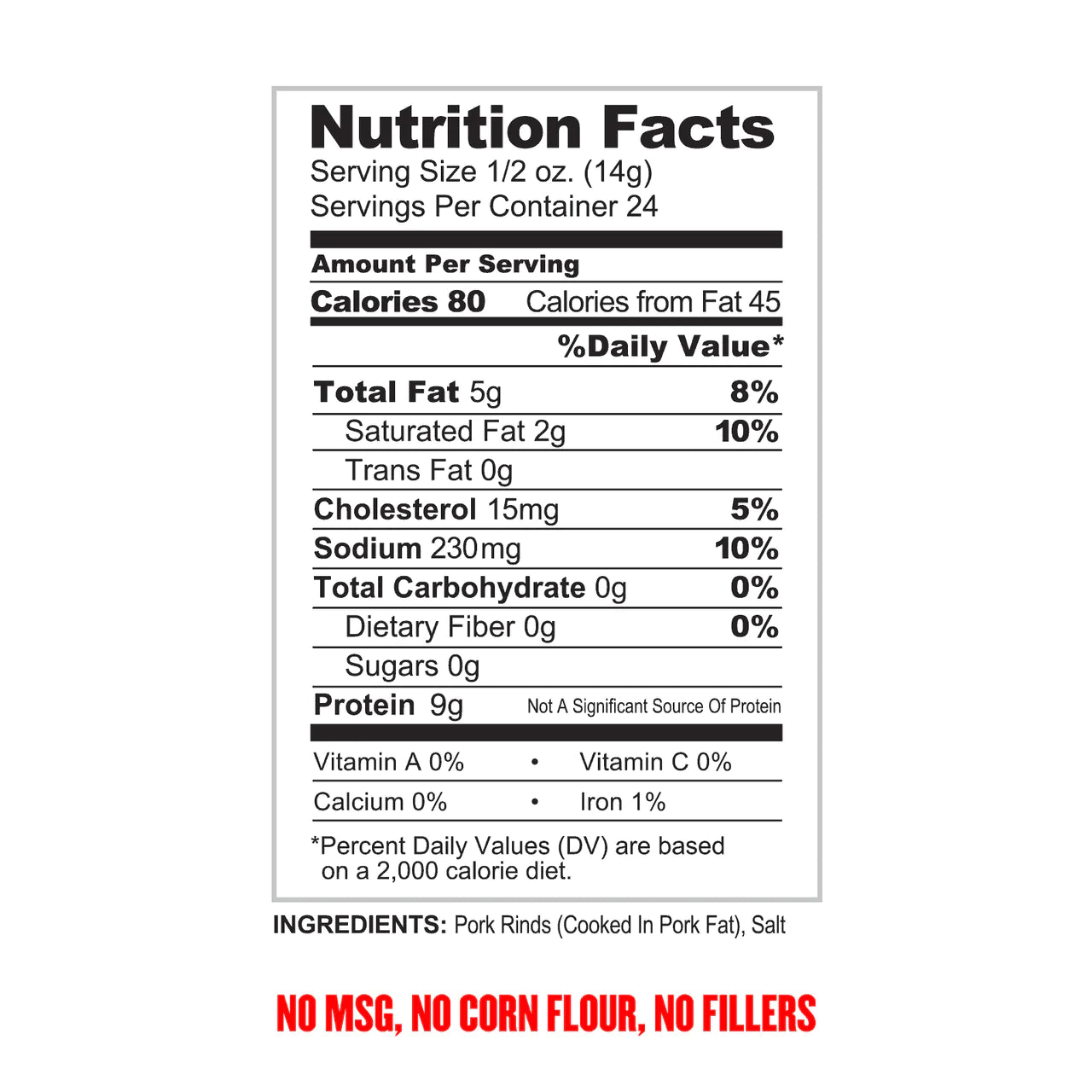 Unseasoned Pork Rinds Crumbs (12 oz)