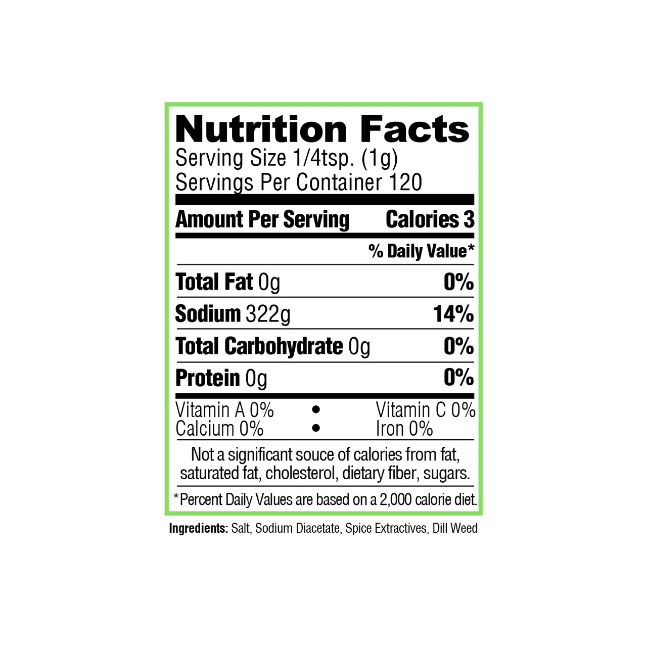 Dill Pickle Seasoning Shaker (4.25 oz)