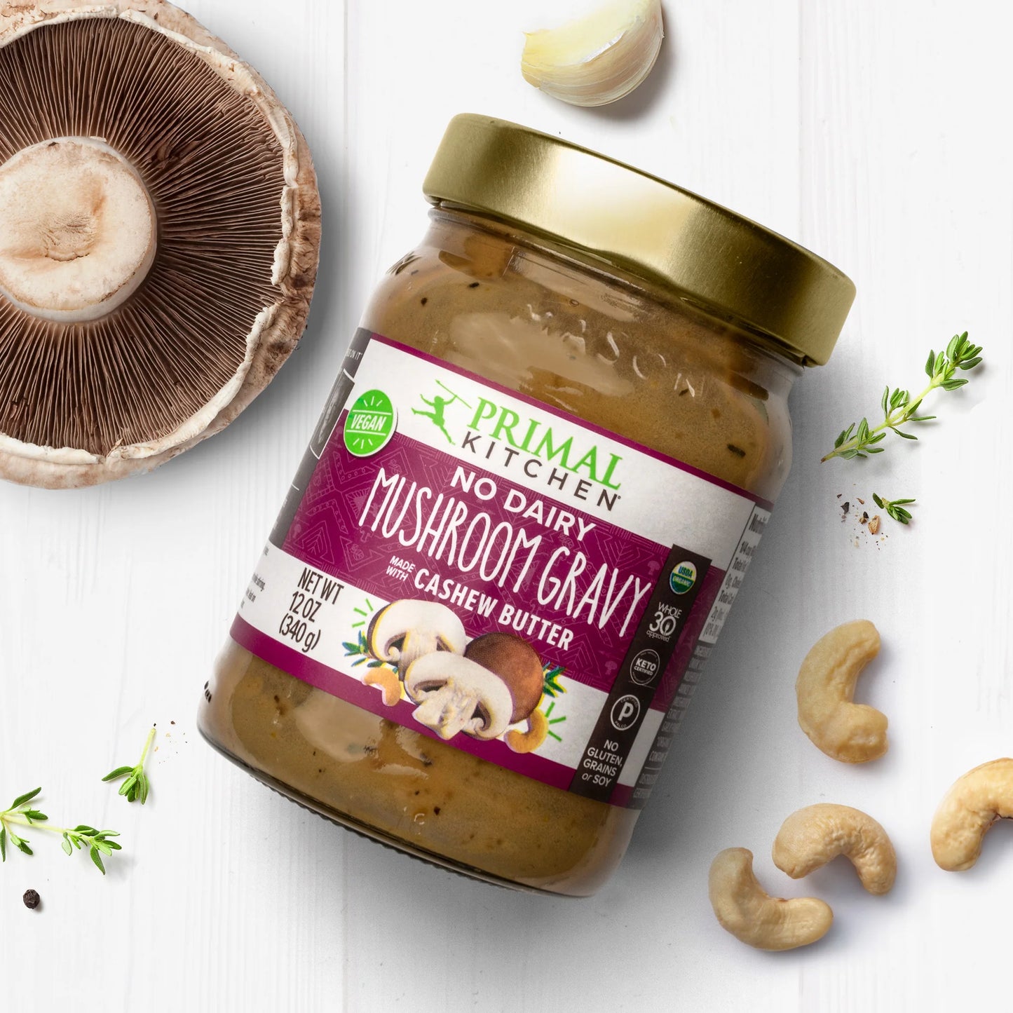 No Dairy Mushroom Gravy (12 oz)