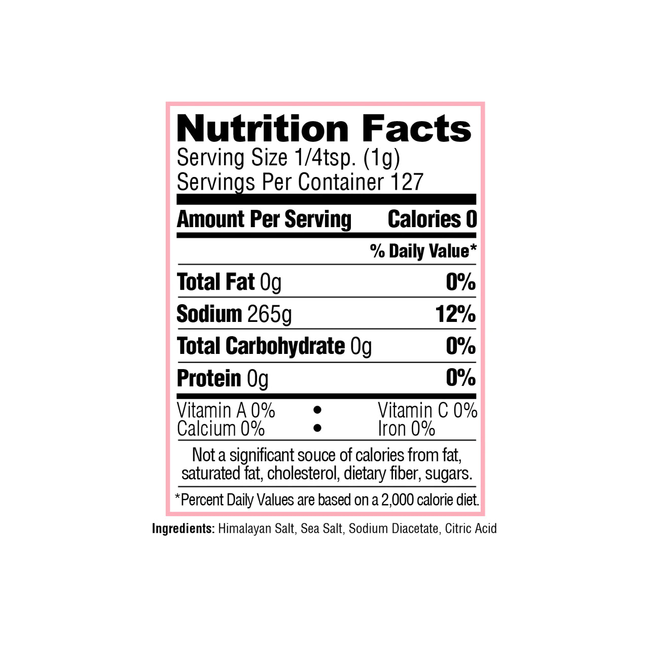 Himalayan Pink Salt & Vinegar Seasoning Shaker (4.5 oz)