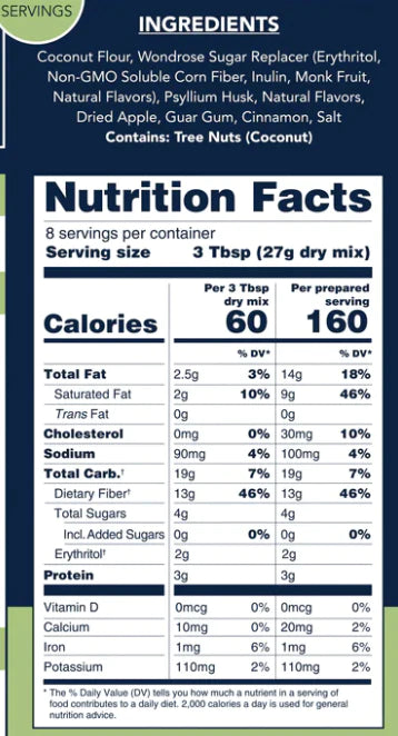 Keto Apple Cinnamon Hot Breakfast (7.6 oz)