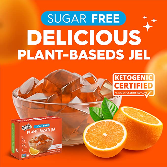 Plant Based Natural Orange Jel Dessert (0.7 oz)