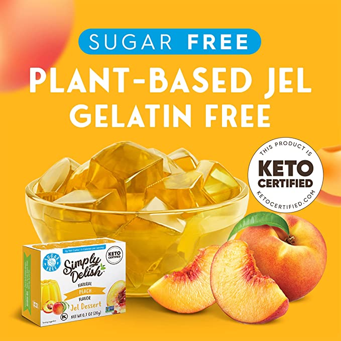Plant Based Natural Peach Jel Dessert (0.7 oz)