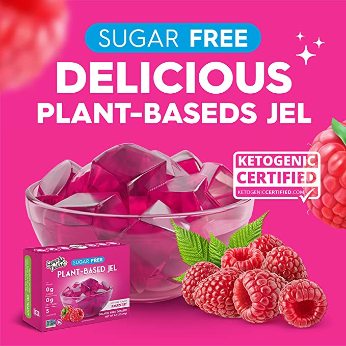 Plant Based Natural Raspberry Jel Dessert (0.7 oz)