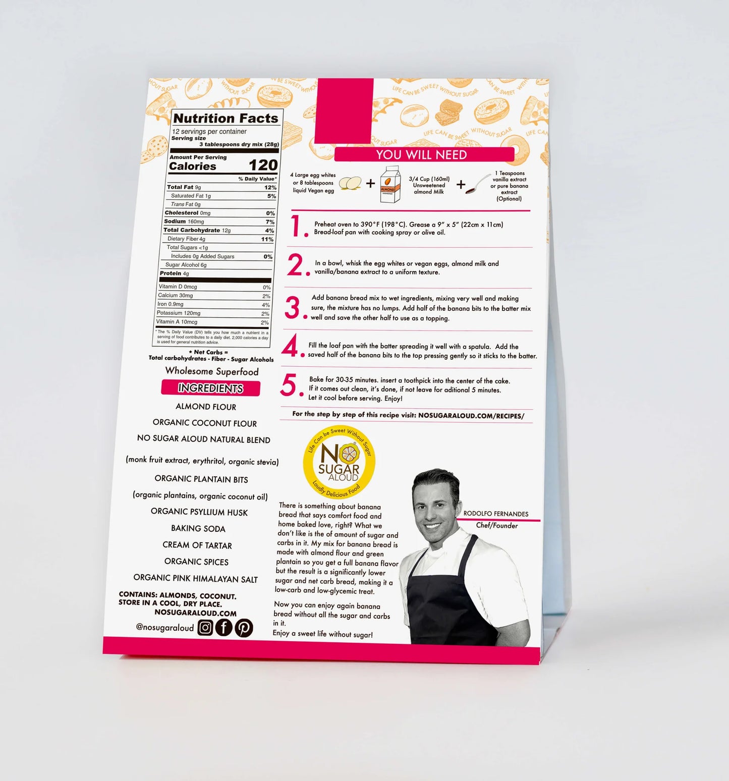 Low Carb Banana Bread Mix (11.6 oz)