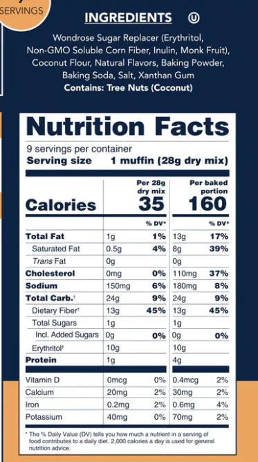 Keto Banana Caramel Muffin Mix (8.8 oz)