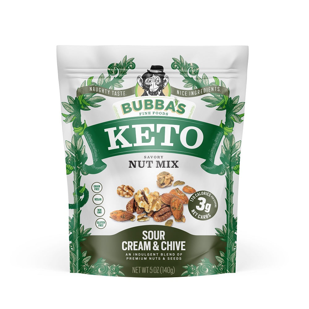 Sour Cream and Chive Glazed Keto Nut Mix (5 oz)