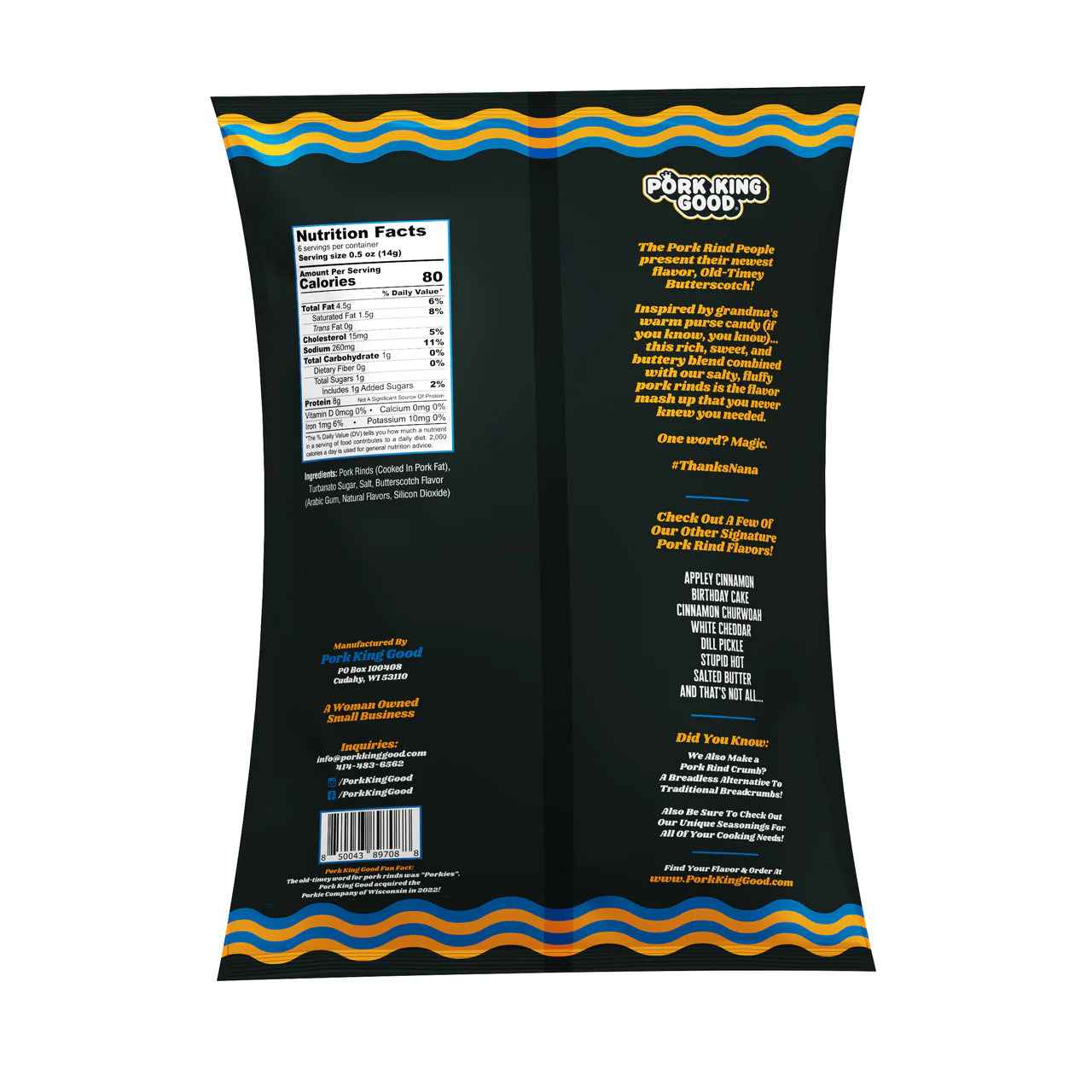 Old Timey Butterscotch Pork Rinds (3 oz)