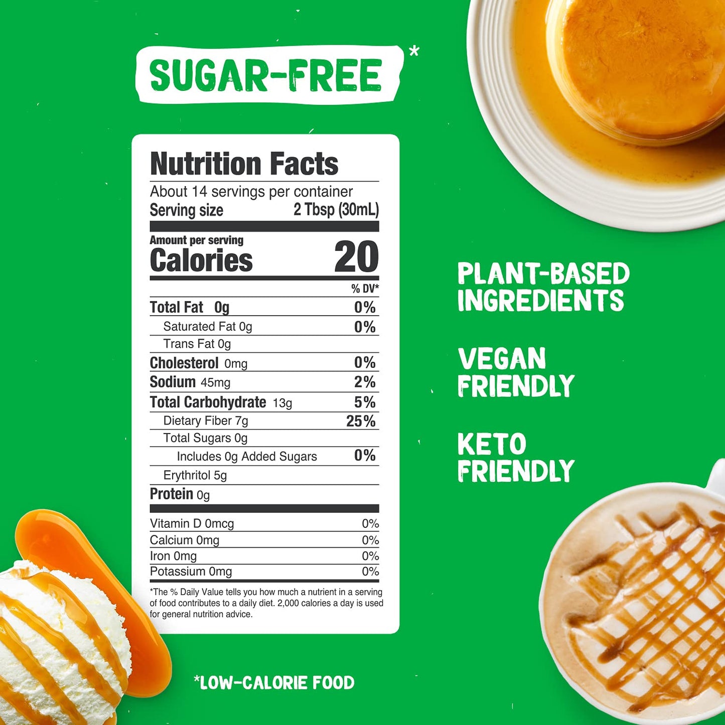 Organic Caramel Sugar Free Syrup (14 fl oz)