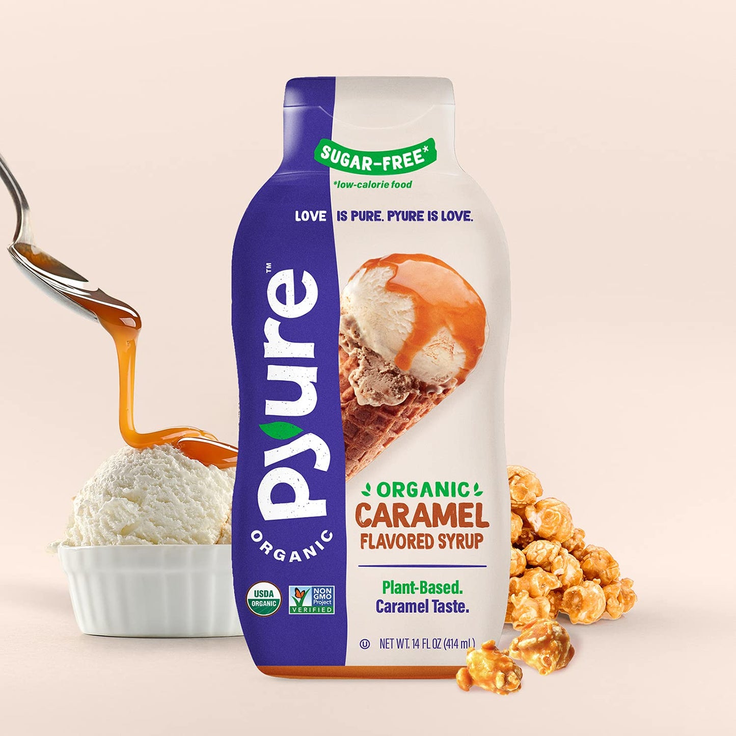 Organic Caramel Sugar Free Syrup (14 fl oz)