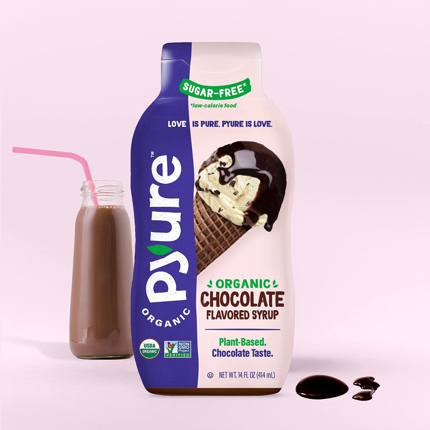 Organic Chocolate Sugar Free Syrup (14 fl oz)