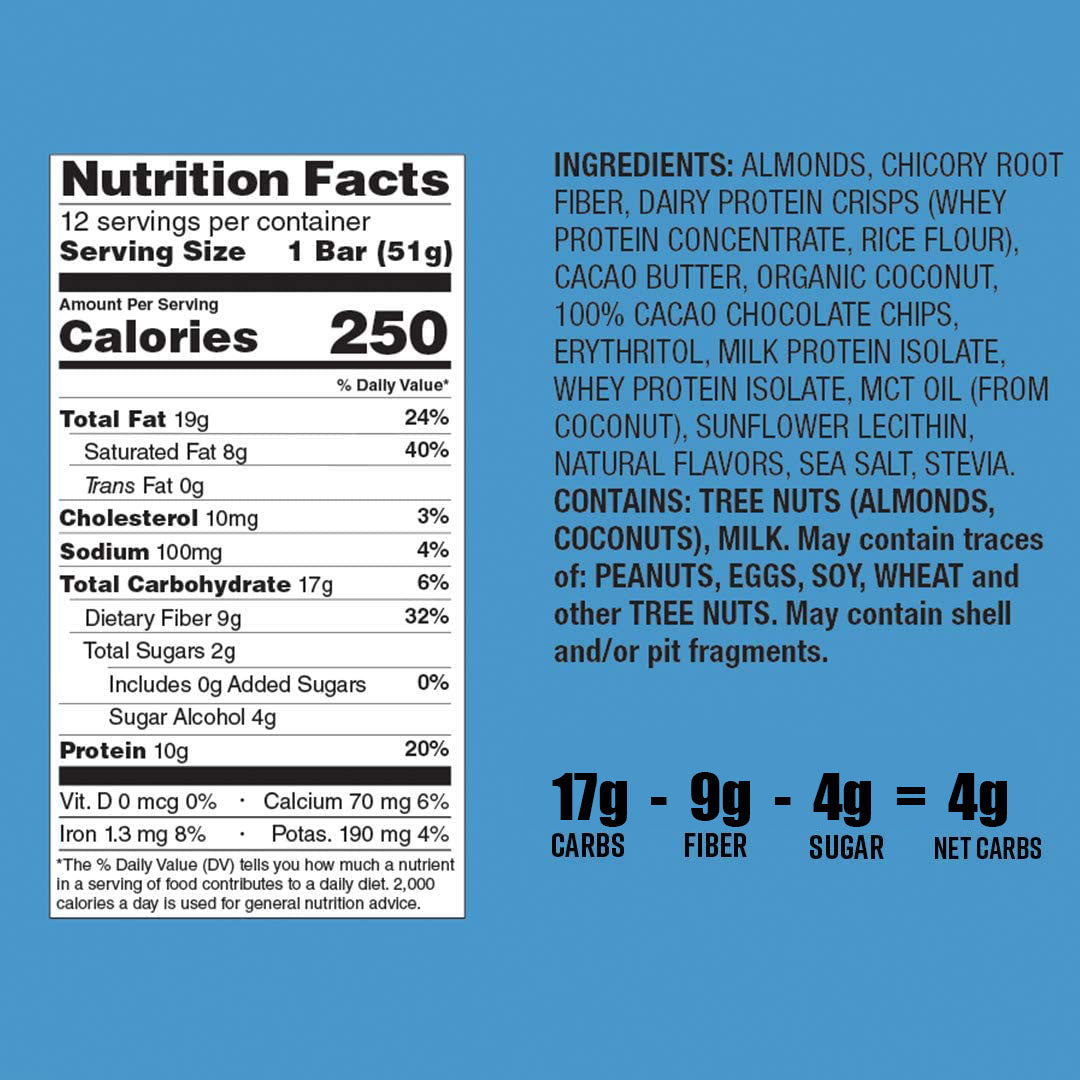 Almond Butter Chocolate Chip Protein Bar (1.8 oz)