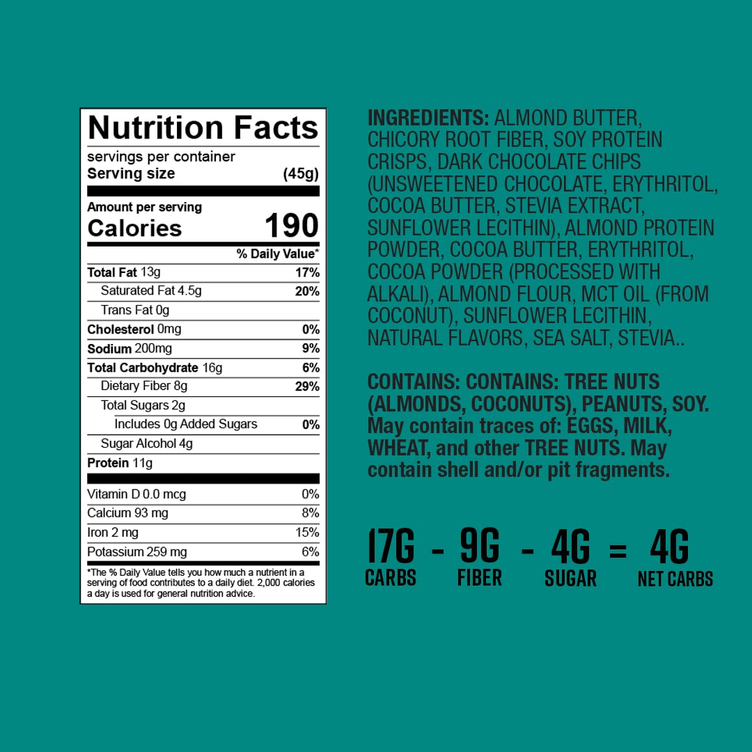 Dark Chocolate Almond Sea Salt Protein Bar (1.8 oz)