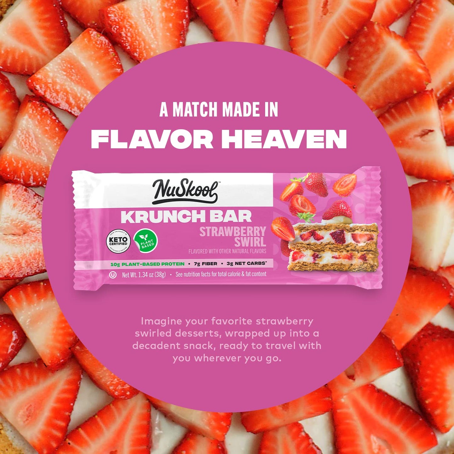 Strawberry Swirl Krunch Bar (1.34 oz)