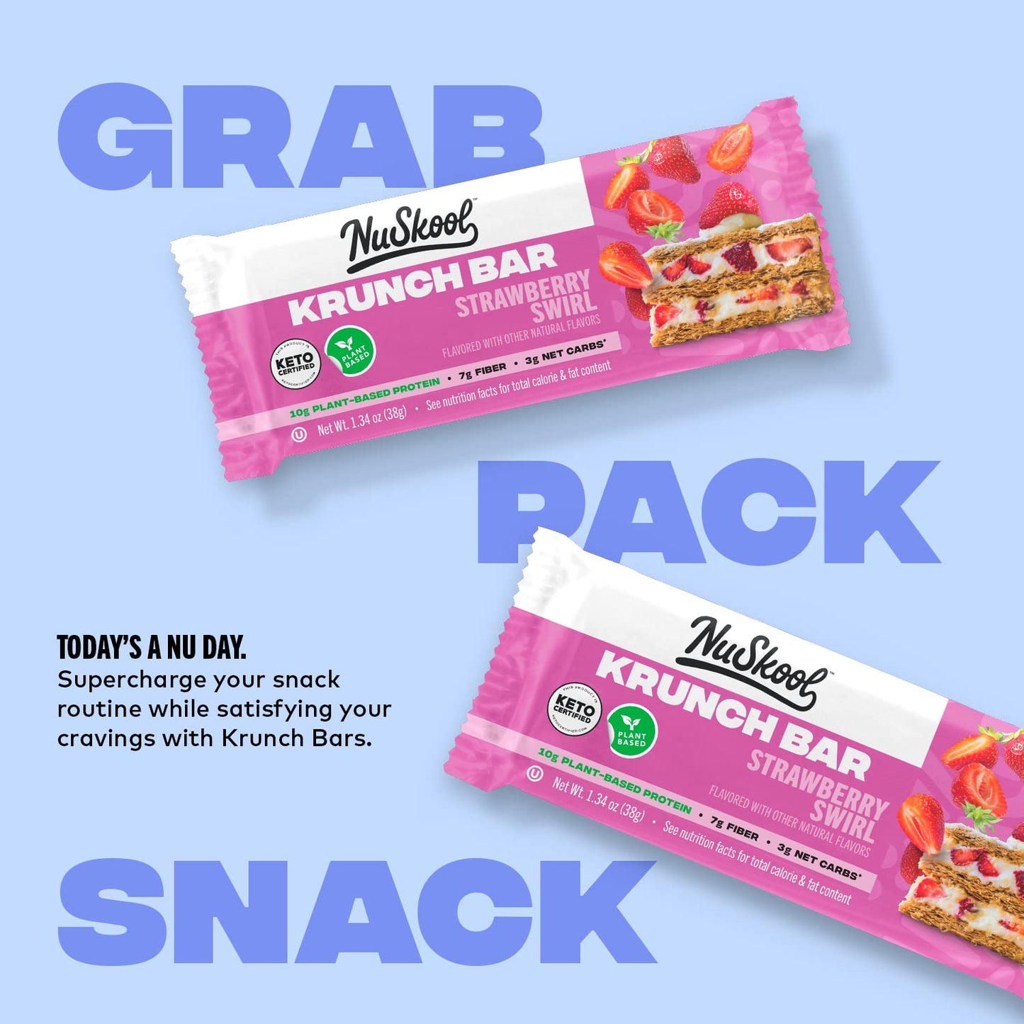 Strawberry Swirl Krunch Bar (1.34 oz)