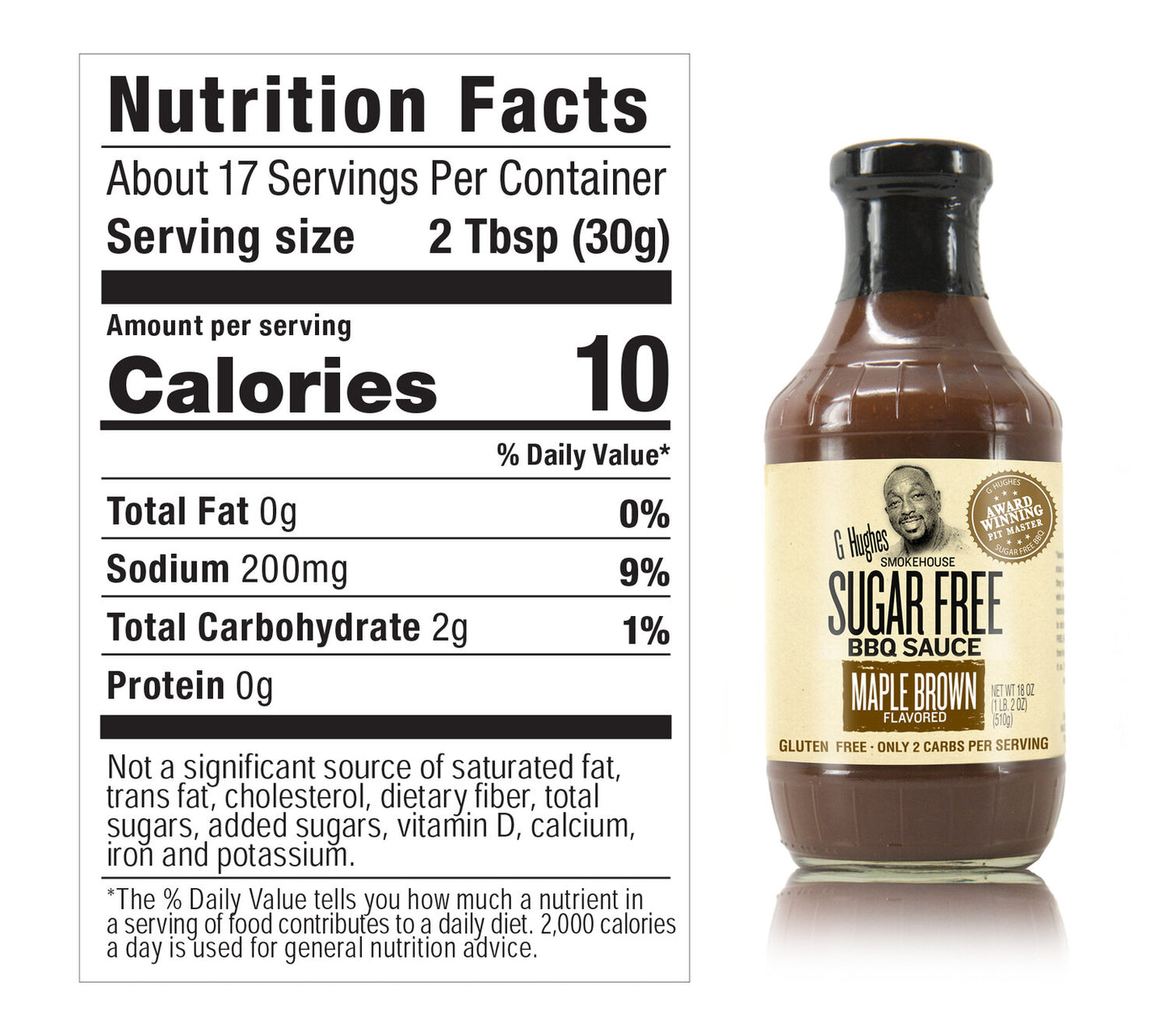 Sugar Free Maple Brown BBQ Sauce (18 oz)