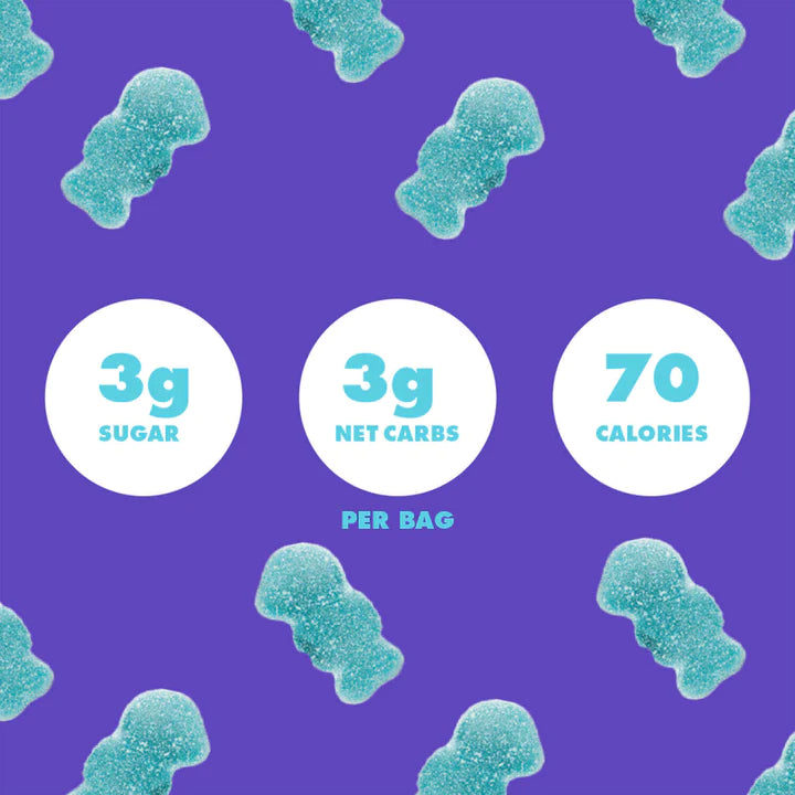 Super Sour Blue Raspberry Gummy Candy (1.8 oz)