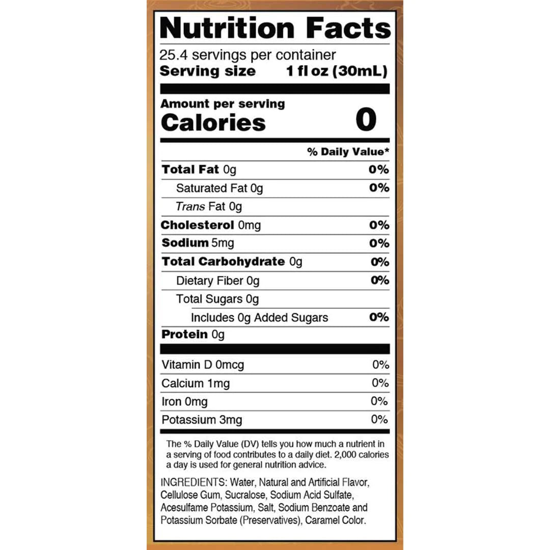 Sugar Free Butter Toffee Syrup (25.4 fl oz)