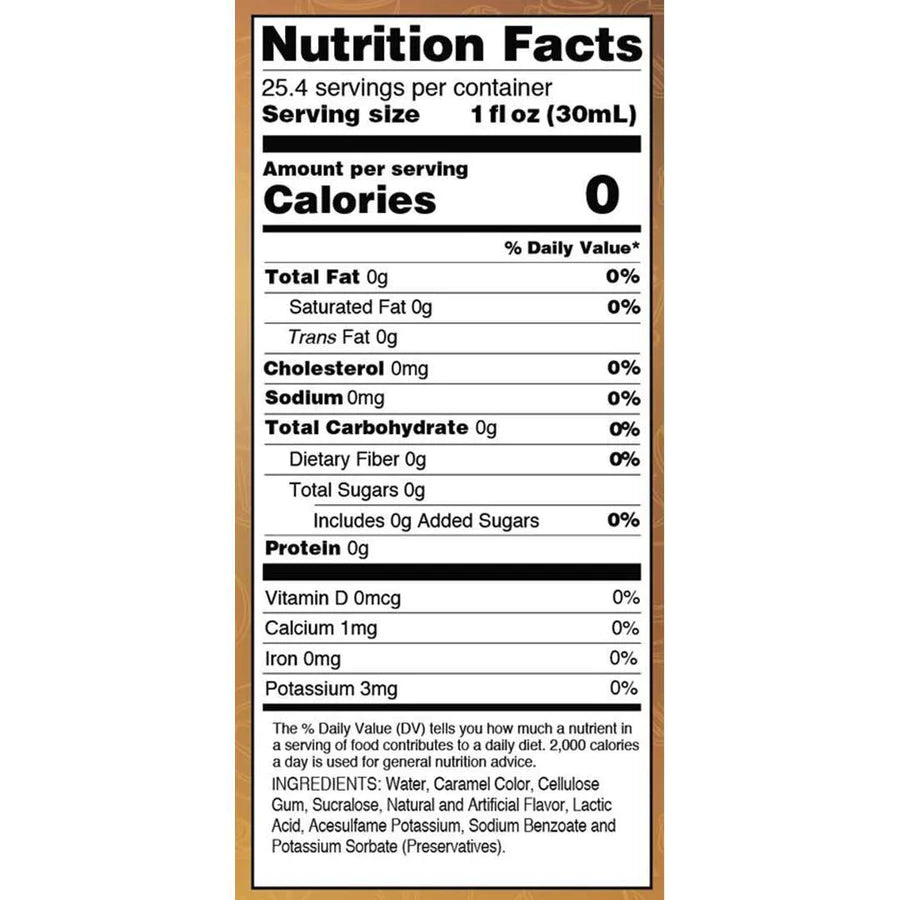 Sugar Free Caramel Syrup (25.4 fl oz)