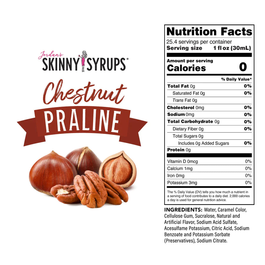 Sugar Free Chestnut Praline Syrup (25.4 fl oz)