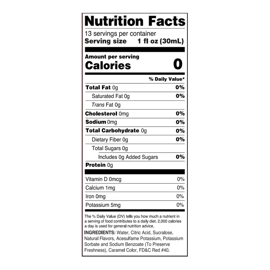 Sugar Free Grenadine Syrup Mixer (12.7 fl oz)