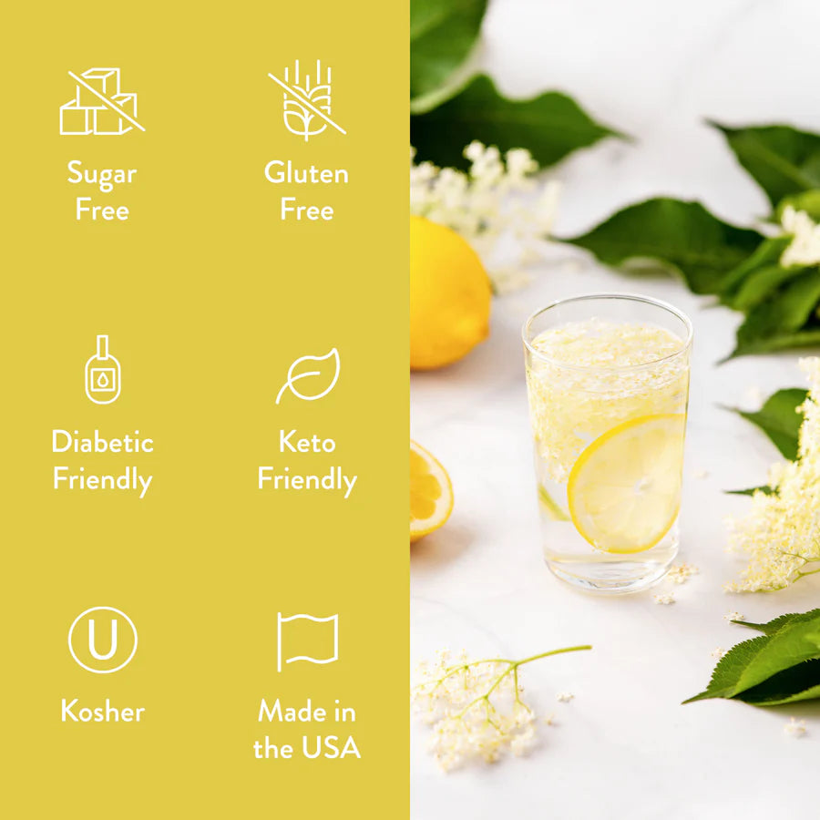 Sugar Free Lemon Elderflower Flavor Infusion Syrup (25.4 fl oz)