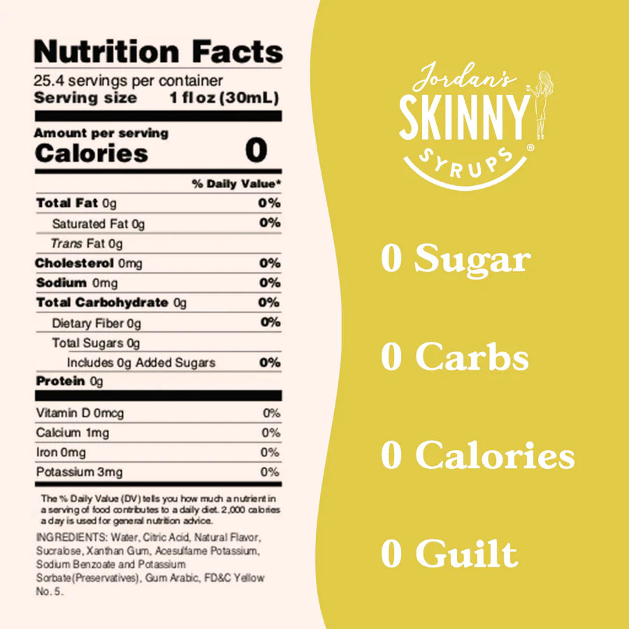 Sugar Free Lemon Elderflower Flavor Infusion Syrup (25.4 fl oz)