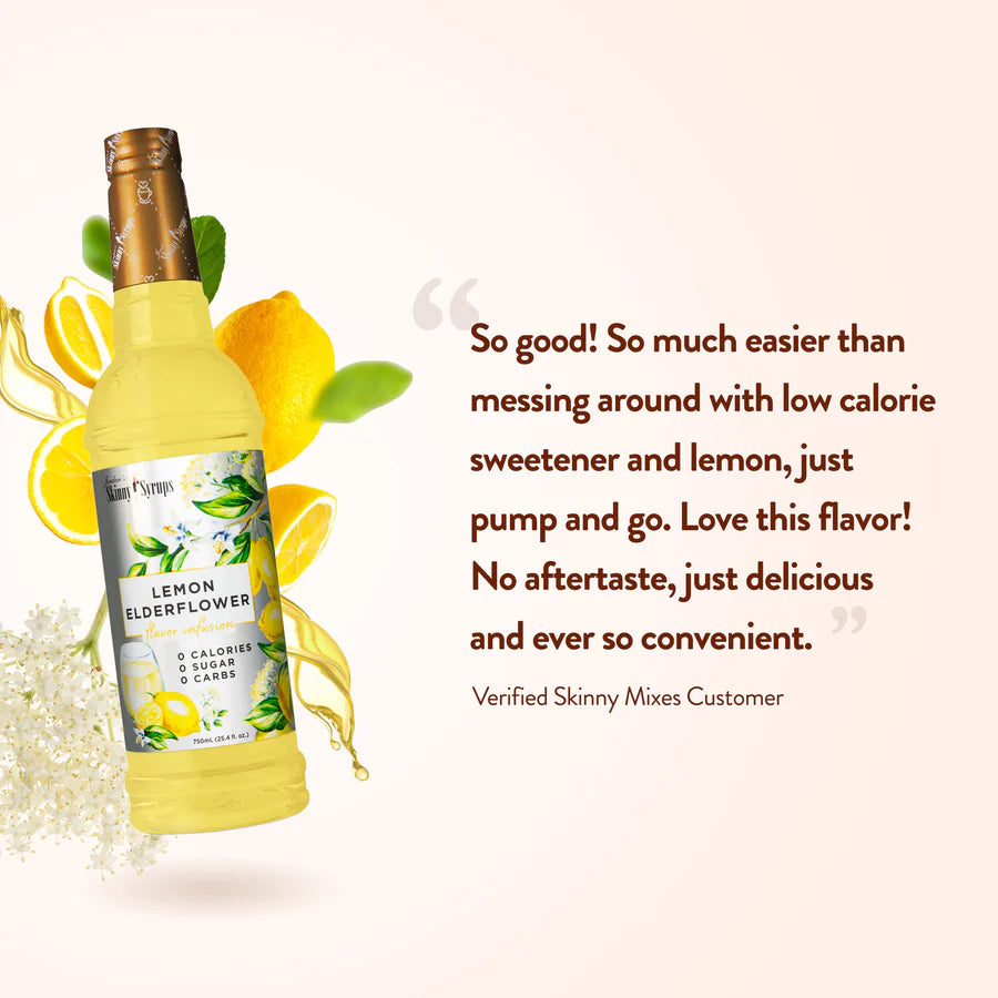 Sugar Free Lemon Elderflower Flavor Infusion Syrup (25.4 fl oz)