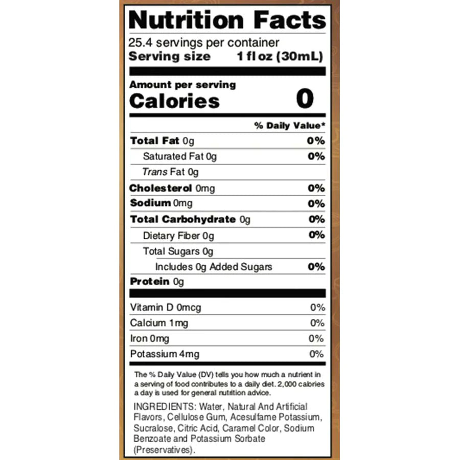 Sugar Free Maple Bourbon Pecan Syrup (25.4 fl oz)