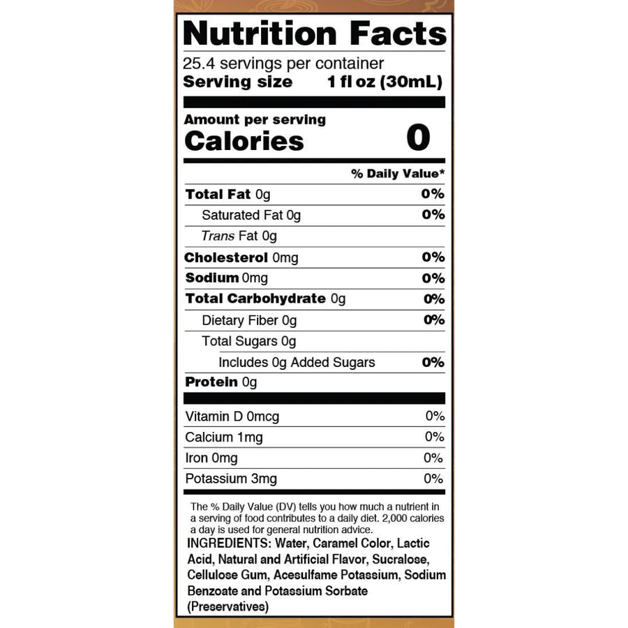 Sugar Free Mocha Syrup (25.4 fl oz)