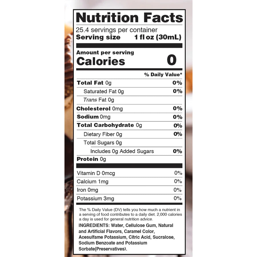 Sugar Free Peanut Butter Cup Syrup (25.4 fl oz)