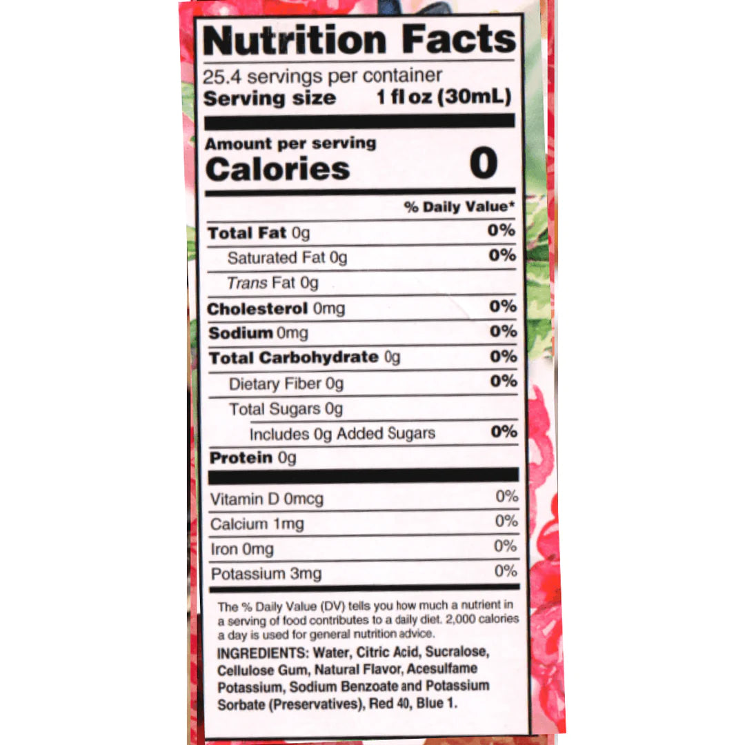 Sugar Free Raspberry Syrup (25.4 fl oz)