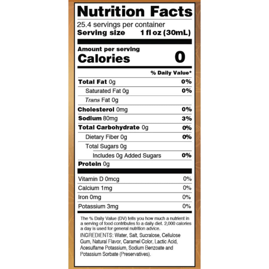 Sugar Free Salted Caramel Syrup (25.4 fl oz)