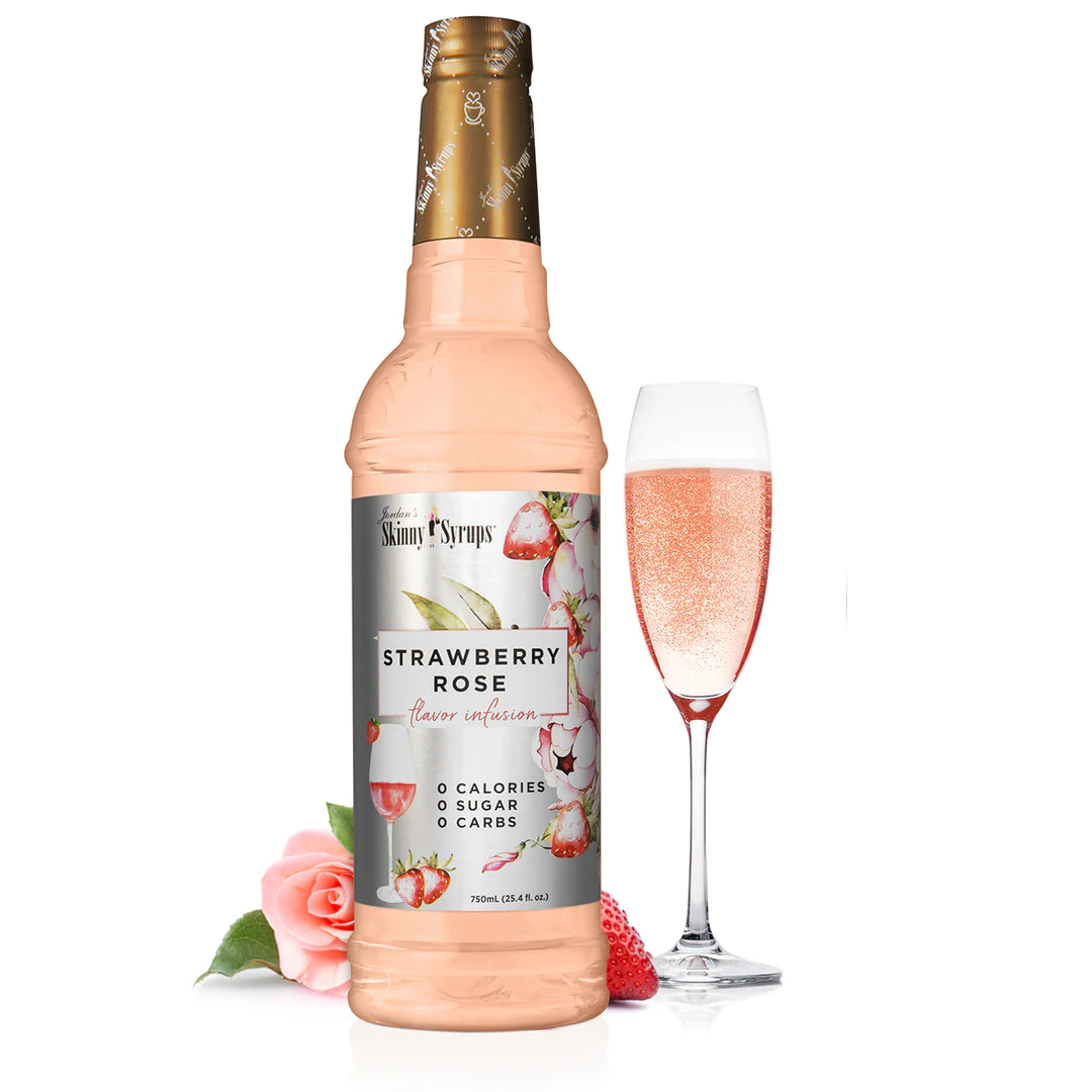 Sugar Free Strawberry Rose Syrup (25.4 fl oz)