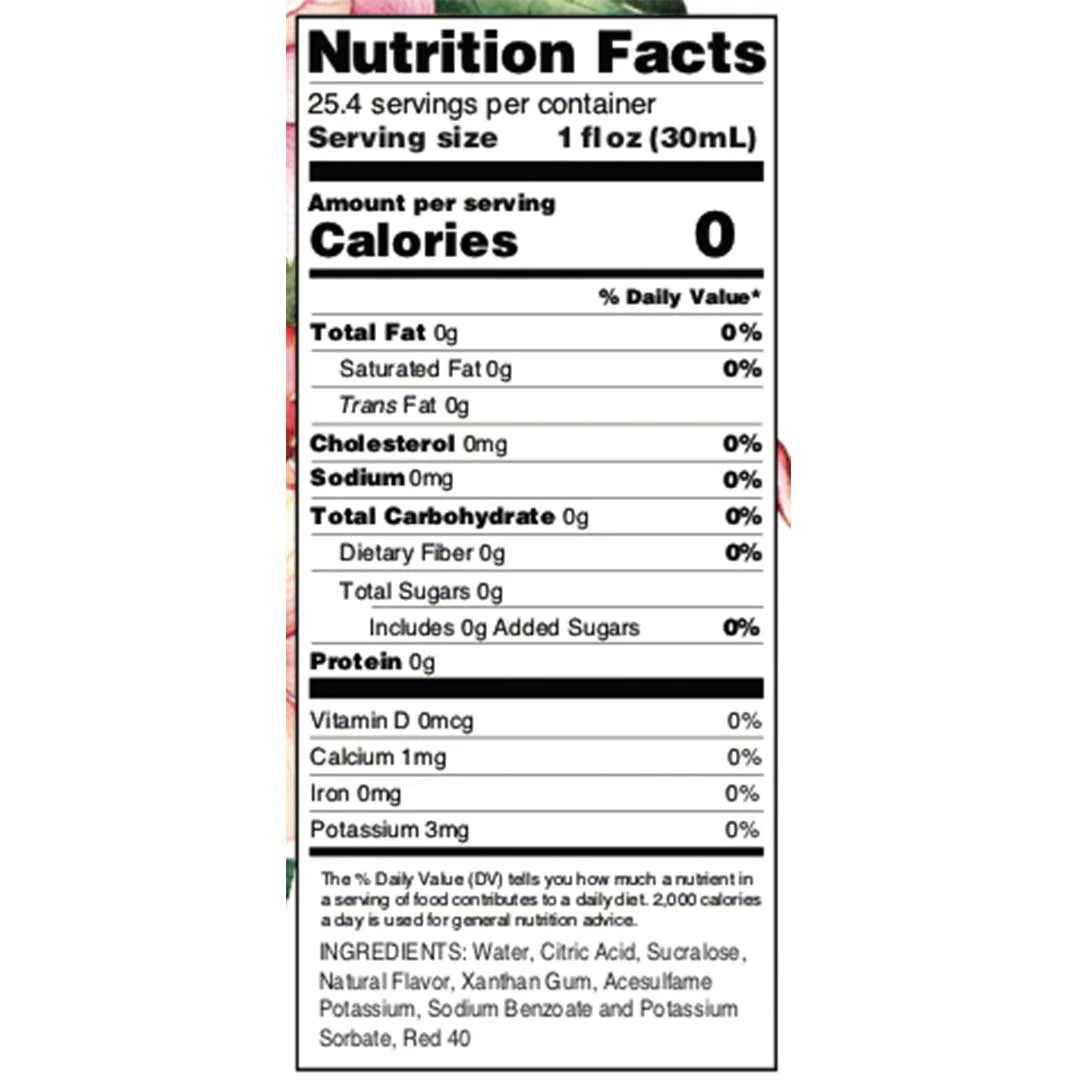 Sugar Free Strawberry Rose Syrup (25.4 fl oz)