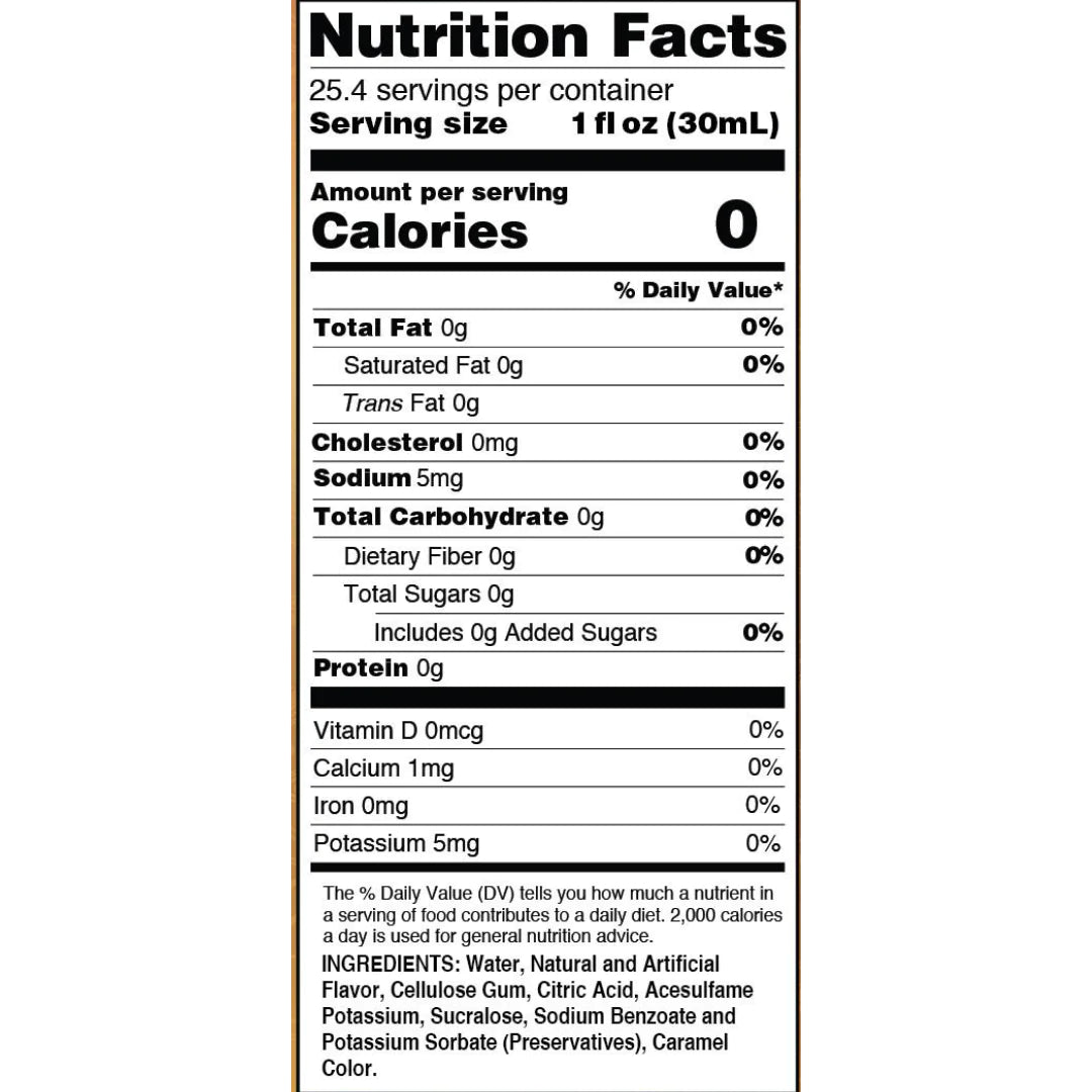 Sugar Free Vanilla Caramel Cream (25.4 fl oz)