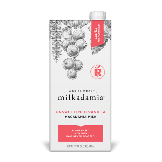 Milkadamia - Unsweetened  Vanilla Macadamia Milk (32 fl oz)