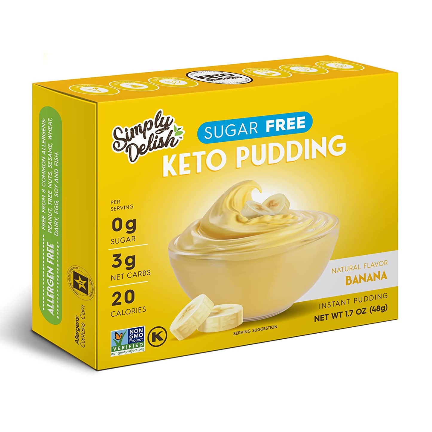 Simply Delish - Plant Based Instant Banana Pudding Mix (1.7 oz)