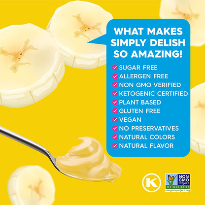 Simply Delish - Plant Based Instant Banana Pudding Mix (1.7 oz)
