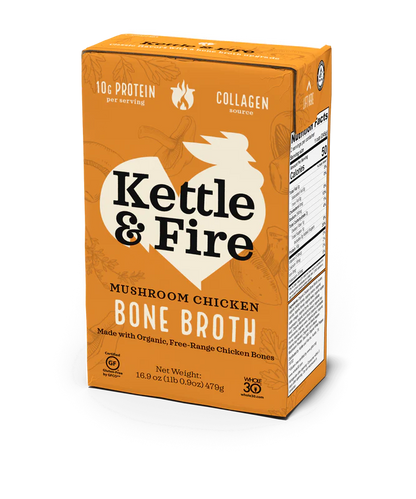 Kettle & Fire - Mushroom Chicken Bone Broth (16.9 oz)