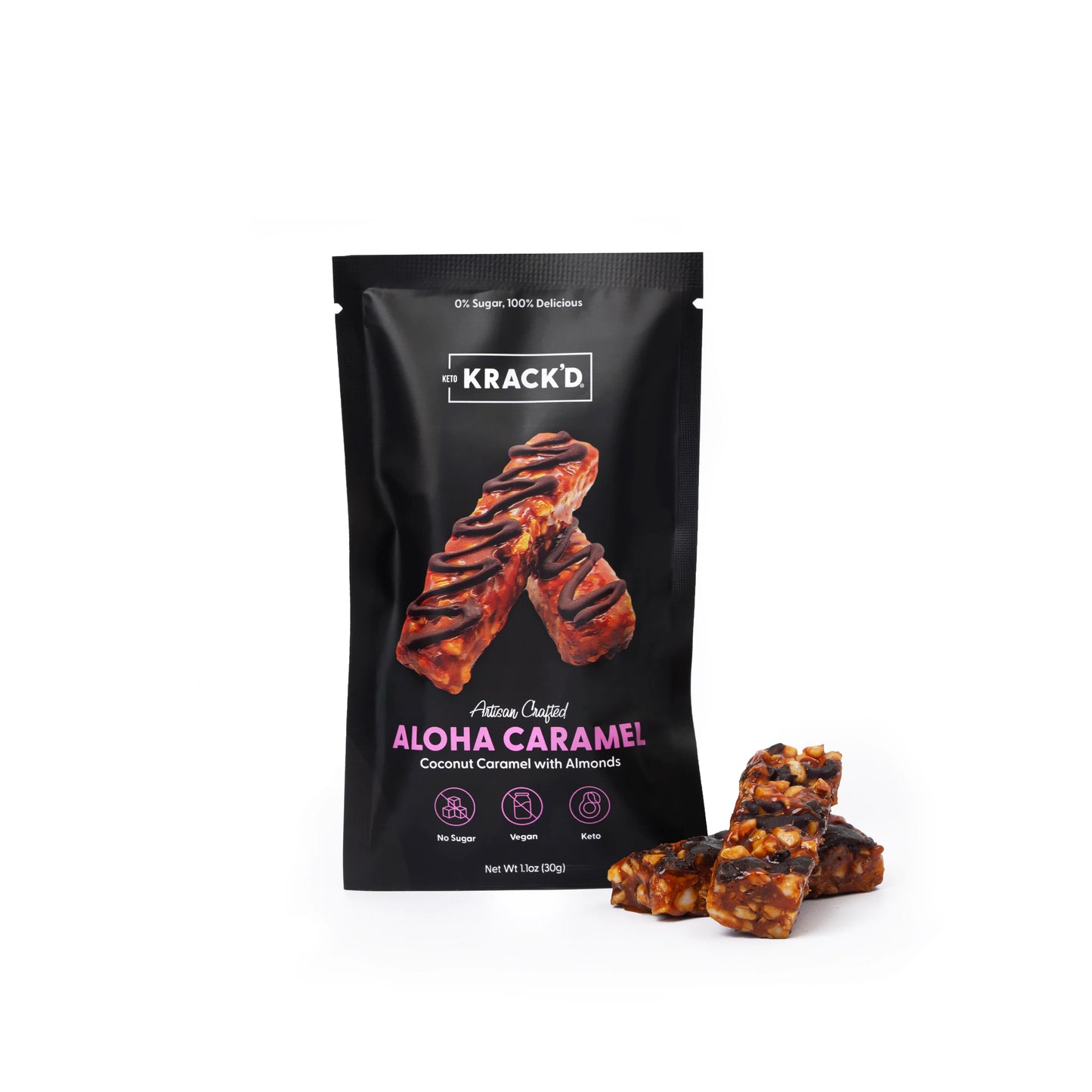 Keto Krack'd - No Sugar Aloha Caramel Candy (1.1 oz)