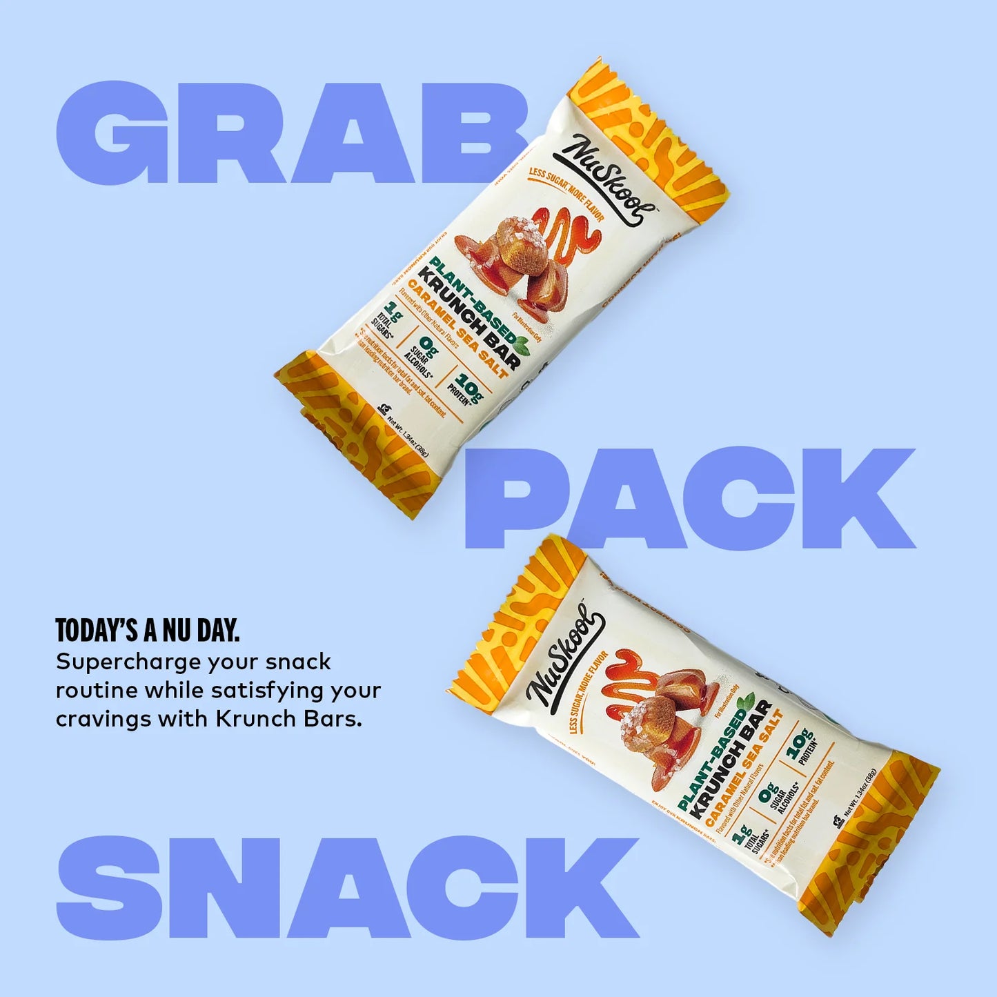 NuSkool Snacks - Caramel Sea Salt Krunch Bar (1.34 oz)