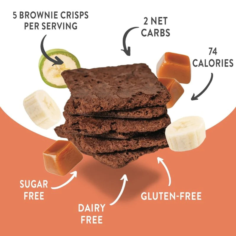 Natural Heaven - Salted Caramel Brownie Thin Crisps (3 oz)