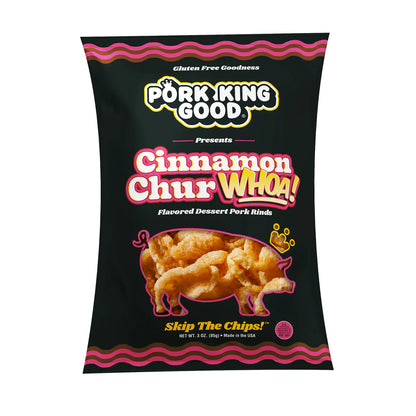 Pork King Good - Cinnamon ChurWHOA! Flavored Pork Rinds (3 oz)