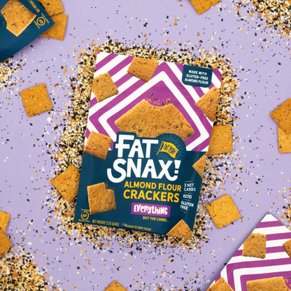 Fat Snax - Everything Almond Flour Crackers (4.25 oz)