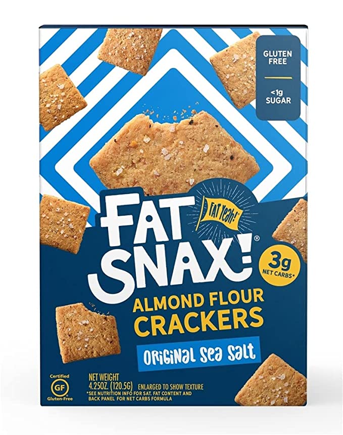 Fat Snax - Sea Salt Almond Flour Crackers (4.25 oz)